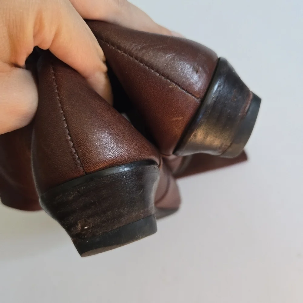 Dolce Vita Over The Knee Leather Boots Rust Butter Soft size 7